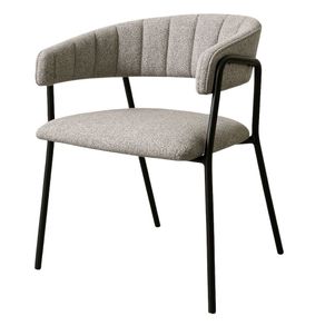 Cadeira Marau Boucle Cinza Escuro